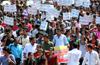 Mangalore : Students take to streets against Netravathi diversion project